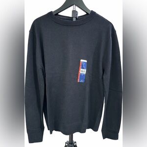 George Men's Black Crewneck Sweater